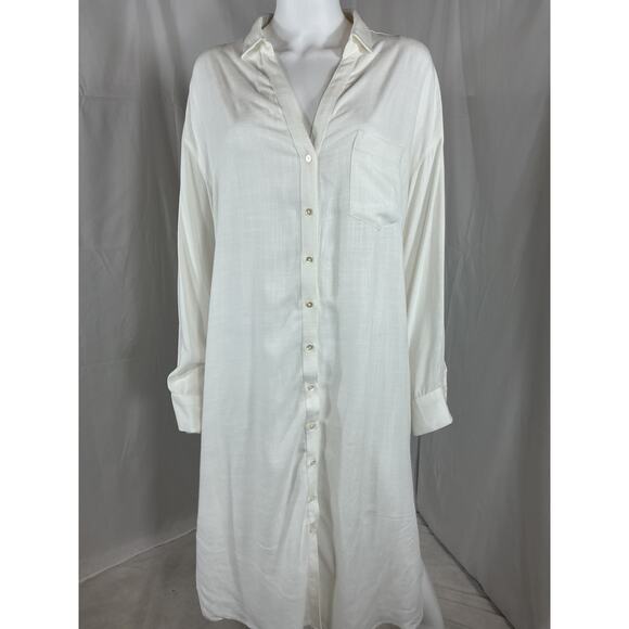 Lspace 'Barcelona' White Viscose Dress Size M / L - Picture 2 of 4